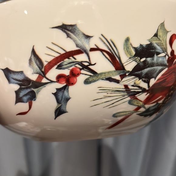 Lenox Winter Greetings Sentiment Bowl  "Home is Where the Heart Is" Original Box - Picture 12 of 16